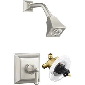 Kohler Memoirs Brushed Nickel Rite-Temp Pressure-Balancing Shower Faucet with Valve Included