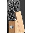 Ginsu Essentials 04898 10-Piece 420J2 Stainless Steel Cutlery Set with Hardwood Block and Bakelite Handles