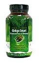 Irwin Naturals Ginkgo Smart Maximum Focus & Memory Dietary Supplement Liquid Gel Caps, 90-Count Bottles (Pack of 2)