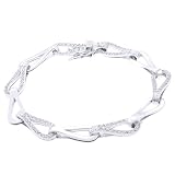 Tressa Sterling Silver Cubic Zirconia Drop Bracelet