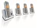 Electronics : Philips SE4354 Digital Cordless Telephone With Answering Machine Quad Pack