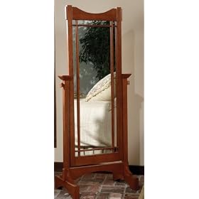 Mission Cheval Mirror - Oak