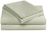 Rainbow Linens 250-Thread-Count Waterbed Queen Sheet Set, Sage