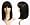 www.frisurentrend.com - Cosplayland C275 - 45cm glatt schwarz Volumen nat�rlich wie Echthaar Per�cke Wig