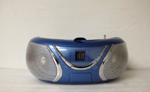 QuantumFX J-9CD portable AM/ FM / CD Player BLUE