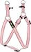 Kakadu Pet Empire Tracks Adjustable Nylon Step In Dog Harness, 1" x 26-42", Dusk (Pink with Red Stitch)