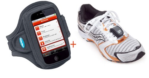 Armband for iPhone (iPhone 3GS or iPhone 4) AND Sensor Case to hold Nike+iPod Sport Kit Sensor (does not include actual sensor)