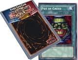 1 Deckboosters Yu Gi Oh : SD2-EN017 1st Edition Pot of Greed Common Card - ( Yu-Gi-Oh! Single Card )