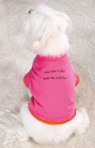 Childrens Toyshop  Pet Supplies : Does This T-Shirt Make Me Look Fat Humor Tees Small