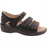 Women's Andrea Sandal in Black Color: Ice Croco, Size: 7.5, Width: WW