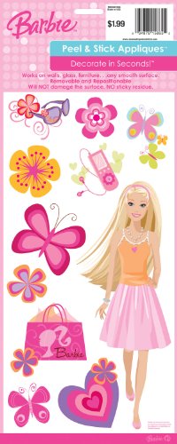 RoomMates RMK0049SS Barbie Deco Peel & Stick Single Sheet