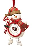 San Francisco 49ers Jolly Christmas Snowman Ornament