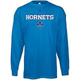 NBA adidas New Orleans Hornets True Basic Long Sleeve T-shirt - Creole Blue (X-Large)