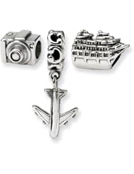 Sterling Silver Reflections Travel Bug Boxed Bead Set