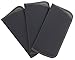 3 Pack Faux Leather Eyeglass Slip Cases In Navy Gray Black Burgundy Hunter Green