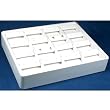 Earrings Display Tray 16 Pairs Stackable White Jewelry