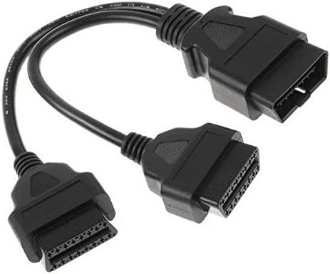 Vahicle OBD II cable 16 Pin OBD 2 Splitter Adapter Extension Cable Male to Dual Female Y Connector obd2 extended interface line
