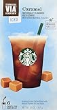 Starbucks VIA Ready Brew Iced Caramel Coffee (3 Pack/Boxes) 6 Packets Each Box