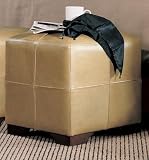 American Modern Leather Cube