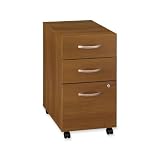 Bush Industries WC67553SU 2-Drawer Pedestal, 15-3/4 in.x20-3/8x28-1/8 in., Warm Oak