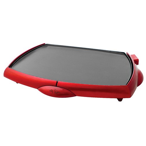 Chef Pepin CH48865 Non-Stick Electric Griddle, Red