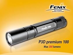 Fenix Digital P3D Rebel RB100 Black 100 (200 Lumens) LED Flashlight