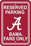NCAA Alabama Crimson Tide 12-by-18 inch Plastic Parking Sign