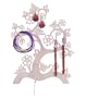 SIX "Lana" s��er Schmuckbaum in Rosa mit kleinen Schmetterlingen - Zeig deinen Schmuck! (27 x 20 cm)(244-072)