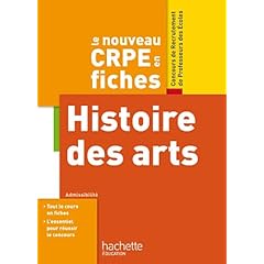 Le nouveau CRPE en fiches, Histoire des arts
