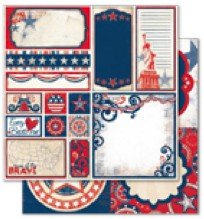 Cut Outs 12X12 Liberty Collection Paper (Bo Bunny) 