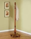Powell Woodland Oak / Antique Brass Coat Rack