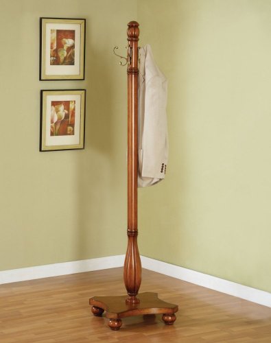 Powell "Woodland Oak" / "Antique Brass" Coat Rack