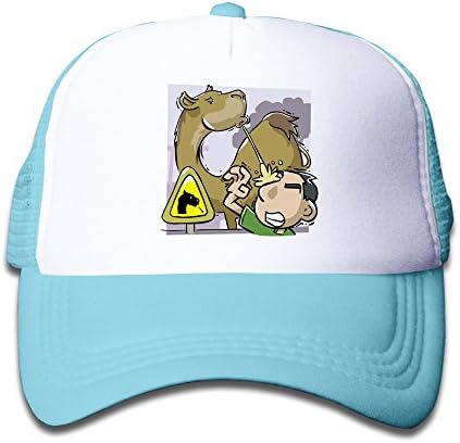 RTYP Children Camel Spitting On A Man Mesh Cap SkyBlue