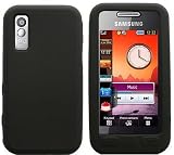 LUPO Samsung Tocco Lite S5230 Silicon Skin & Screen Protector - BLACK