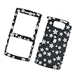 Samsung Epix SGH-i907 AT&T Snap On Protector Hard Case Image Cover Glitter Stars Black