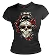 Lucky 13 FRIDA-LAY Womens Girlfriend Tee- Black Lucky 13 FRIDA-LAY Womens Girlfriend Tee- Black