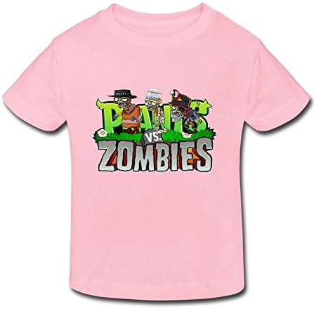 SitanBABY Kid's Toddler Plants Vs Zombies Age 2-6 T-shirt Pink 4 Toddler