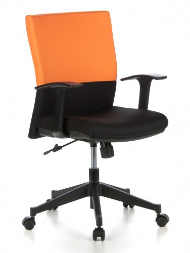 HJH Office/Buerostuhl24 653520 B&uuml;rostuhl / Drehstuhl Laguna Stoff, orange / schwarz Preisvergleich