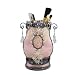 Victorian Brush Holder - Pink Cameo - FREE Make Up Brushes Included!