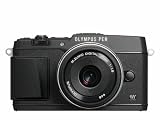 OLYMPUS �}�C�N����� PEN E-P5 17mm F1.8 �����Y�L�b�g(�r���[�t�@�C���_�[ VF-4�Z�b�g) �u���b�N E-P5 17mm F1.8 LKIT BLK