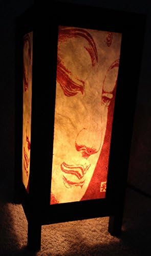 Thai Vintage Handmade ASIAN Oriental Art Buddha style Bedside Table Lamp or Home Garden Decoration.