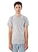 American Apparel Men Fine Jersey Crewneck Pocket T-Shirt Size L Heather Grey