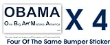 Anti Obama One Big A$$ Mistake America Bumper Sticker Four Bumper Stickers