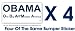 Anti Obama One Big A$$ Mistake America Bumper Sticker Four Bumper Stickers