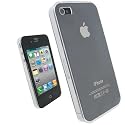 igadgitz Kristall Hartschalentasche Hardcase Etui Schutzhülle Tasche Hülle Case in Transparent Klar für Apple iPhone 4 HD 16gb & 32gb + Display Schutzfolie