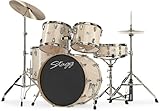 Stagg Pro 22" Full Size Drum Kit - White