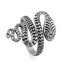 Sterling Silver Slithering Snake Designed Ring Size 6 to 12