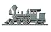 Locomotive 46” Weathervane-Verdigris