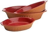 Review Reco International 30932 / Reco International Oval Baking Set of 3, Terra Cotta/Red