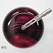 Marble Ultrascope Stethoscope - Burgundy and Black w/ Pediatric Head & Hot Pink Tubing - Model 12BU
